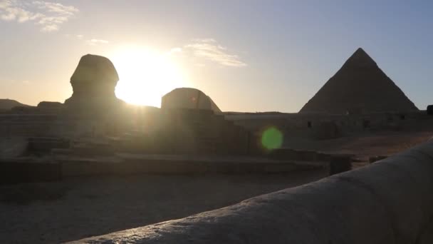 Antica Piramide Egizia Giza Egitto — Video Stock