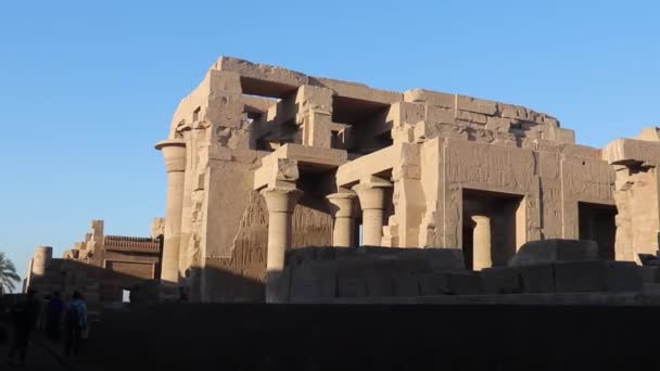 Chrám Kóm Ombo Egyptě — Stock video