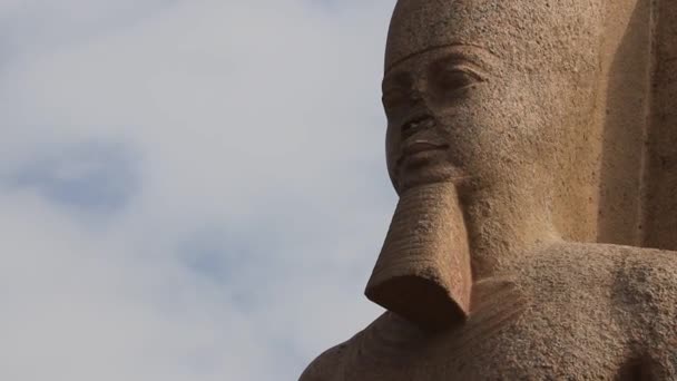 Statua Ramses Nel Museo All Aperto Memphis Egitto — Video Stock