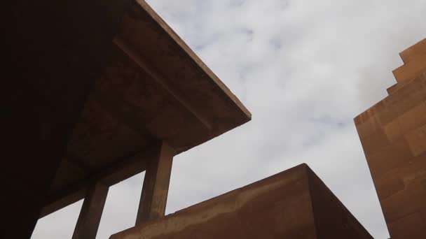 Реставраційні Роботи Піраміді Крок Джосера Саккарі Єгипет — стокове відео