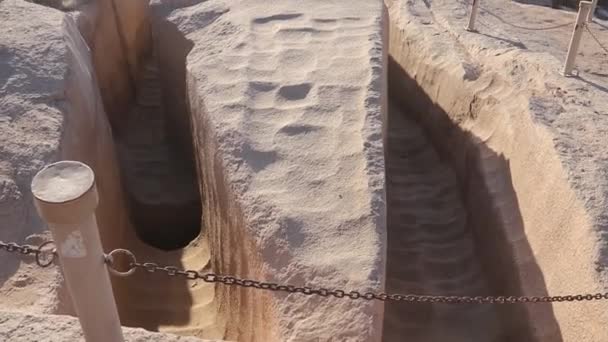 Nedokončený Obelisk Asuánu Egypt — Stock video