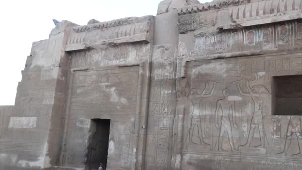 Tempel Van Kom Ombo Egypte — Stockvideo