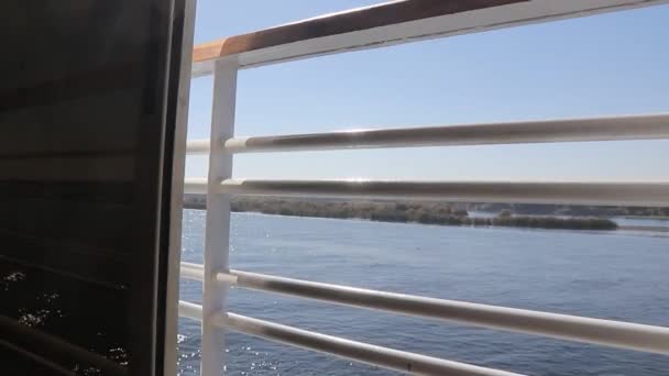 Kryssning Nilen Den Längsta Floden Världen — Stockvideo