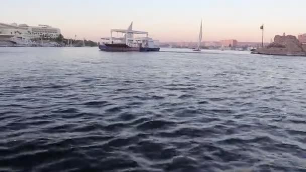 Kreuzfahrt Auf Dem Nil Dem Längsten Fluss Der Welt — Stockvideo