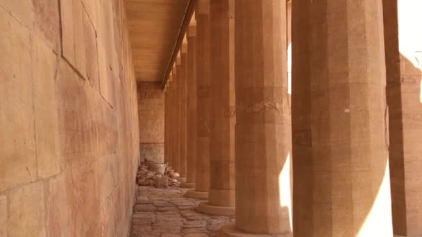 Świątynia Królowej Hatszepsut Świątynia Grobowa Starożytnego Egiptu — Wideo stockowe