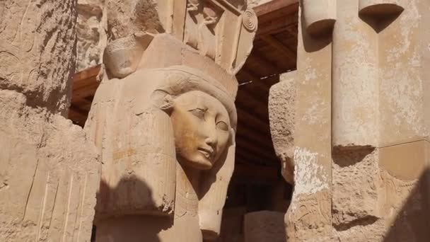 古代エジプトの霊廟ハトシェプスト女王の神殿 — ストック動画