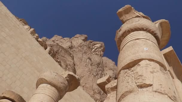 Templo Reina Hatshepsut Templo Funerario Del Antiguo Egipto — Vídeo de stock