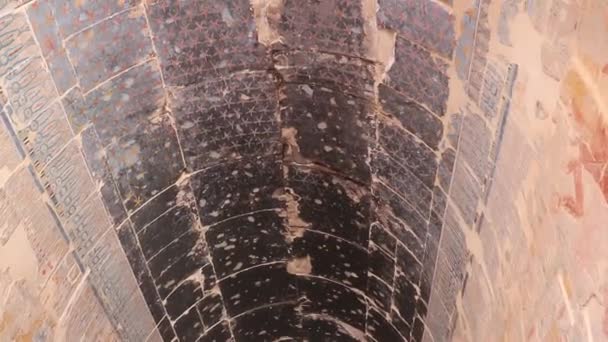 Храм Цариці Хатшепсут Похоронного Храму Стародавнього Єгипту — стокове відео