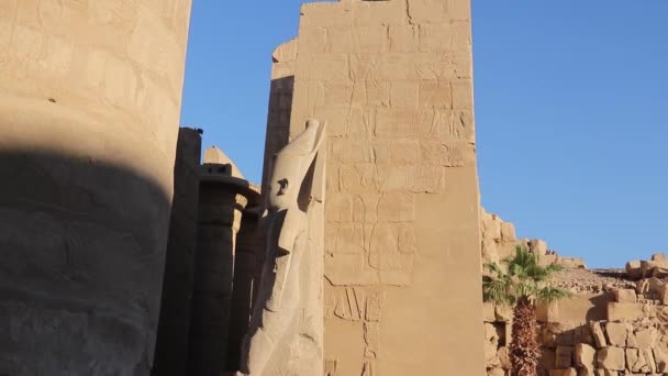 Tempio Karnak Più Grande Complesso Templi Egitto — Video Stock