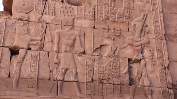 Die Große Hypostilhalle Karnak Tempel Ägypten — Stockvideo