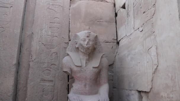 Karnak Temple Largest Temple Complex Egypt — Stock Video