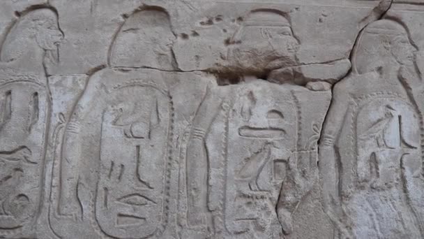 Grande Sala Ipostila Tempio Karnak Egitto — Video Stock