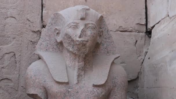 Great Hypostyle Hall Karnak Temple Egypt — Stock Video