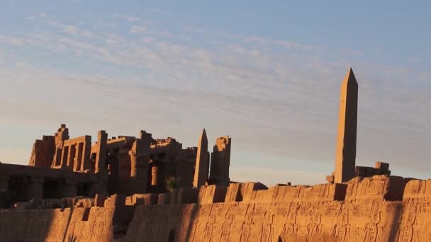 Большой Фестиваль Храм Тутмоса Iii Храм Карнака Египет — стоковое видео