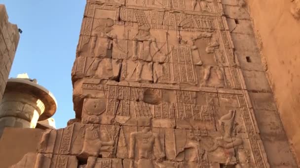 Tempio Karnak Più Grande Complesso Templi Egitto — Video Stock