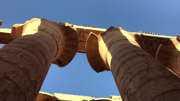 Great Hypostyle Hall Karnak Templet Egypten – Stock-video
