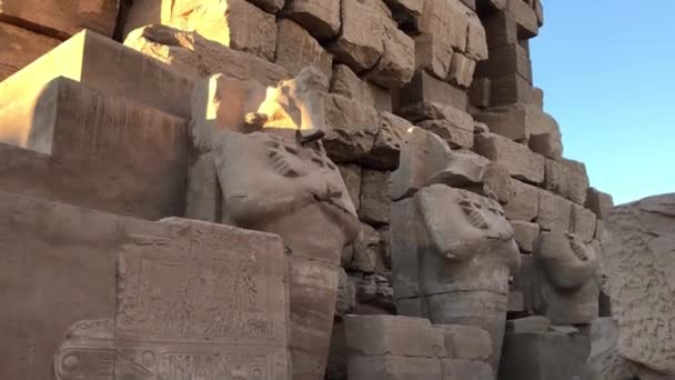 Grote Festival Tempel Van Thutmose Iii Karnak Tempel Egypte — Stockvideo