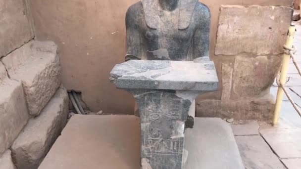 Ναός Karnak Μεγαλύτερο Συγκρότημα Ναού Στην Αίγυπτο — Αρχείο Βίντεο