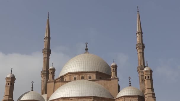 Moschee Von Muhammad Ali Kairo Ägypten — Stockvideo
