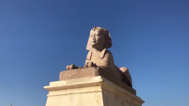 Archaeological Site Ruins Pompeys Pillar Alexandria Egypt — Stock Video