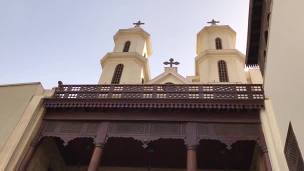 Iglesia Colgante Cairo Egipto — Vídeos de Stock
