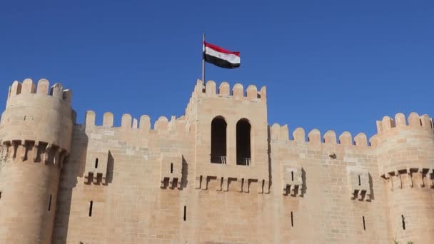 Citadelle Qaitbay Alexandrie Egypte — Video