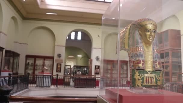 Altägyptische Statue Ägyptischen Museum — Stockvideo