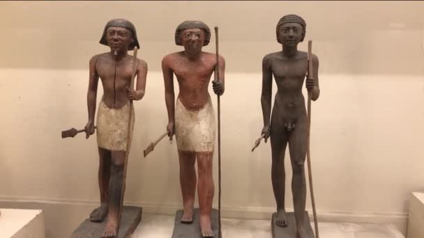 古代エジプト像 エジプト博物館 — ストック動画