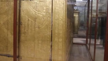 Kahire 'deki Mısır Müzesi' nden Tutankamon 'un Hazinesi.       