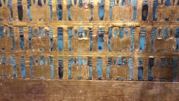 Schat Van Toetanchamon Egyptisch Museum Caïro — Stockvideo