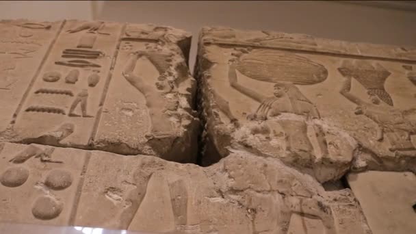 Una Tumba Egipcia Antigua Museo Egipcio — Vídeos de Stock