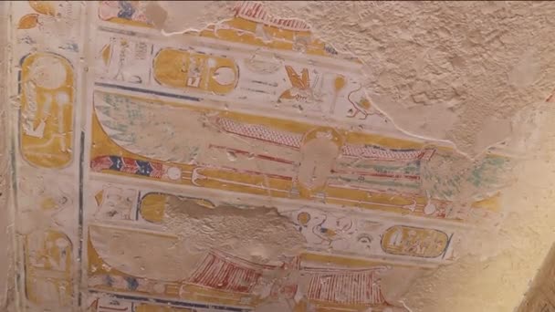 Luogo Sepoltura Ramses Valle Dei Cancelli Dei Egitto — Video Stock