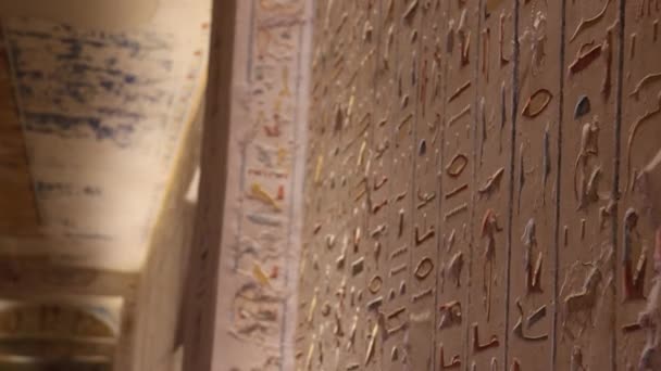 Sebuah Tempat Pemakaman Ramses Lembah Gerbang Raja Raja Mesir — Stok Video