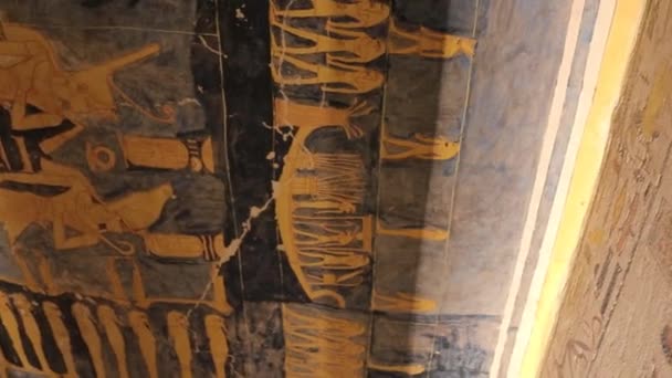 Поховання Рамсеса Долина Воріт Царів Єгипет — стокове відео