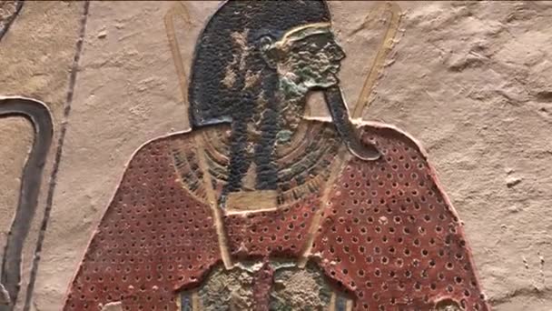 Sebuah Tempat Pemakaman Ramses Lembah Gerbang Raja Raja Mesir — Stok Video