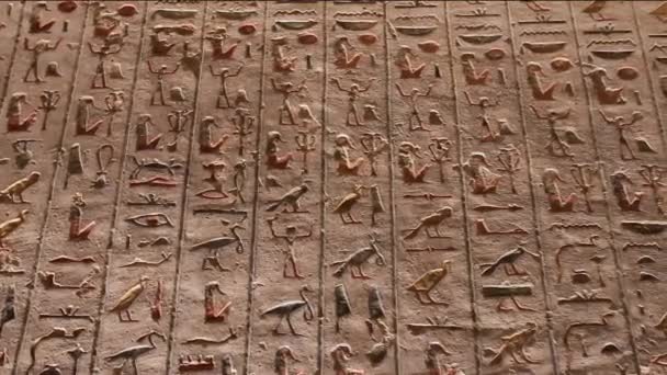 Eine Begräbnisstätte Von Ramses Iii Das Tal Der Tore Der — Stockvideo