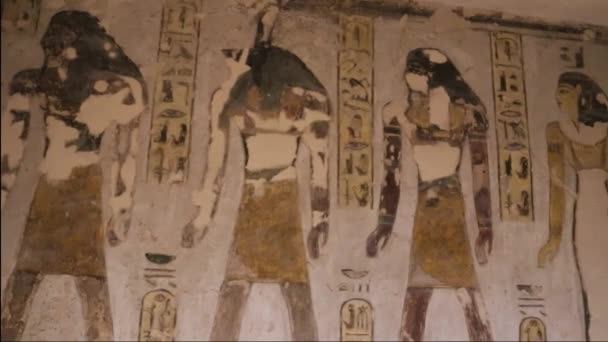 Lieu Sépulture Ramsès Iii Vallée Des Portes Des Rois Égypte — Video