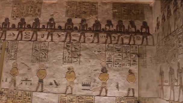 ラムセス3世の埋葬地エジプト王門の谷 — ストック動画