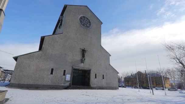 ノルウェーの武道大聖堂 — ストック動画