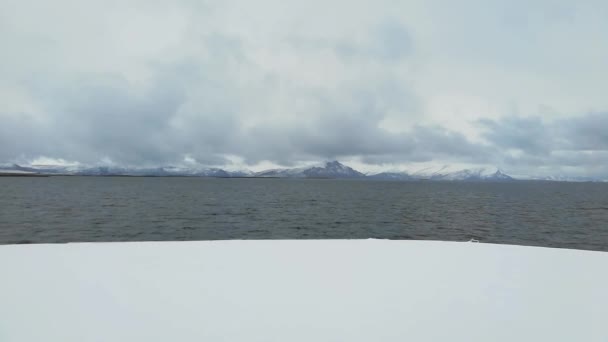 Ferry View Tromso Bodo Norvégia — Stock videók