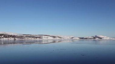 Kirkenes, Norveç 'te güzel bir buz gölü.