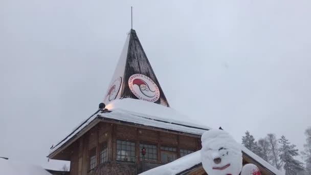 Santa Claus Village Rovaniemi Finland — Stockvideo
