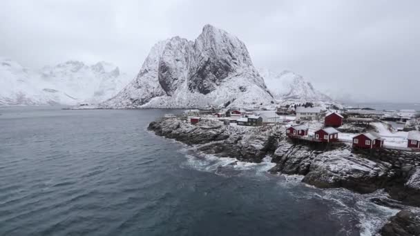 Hamnoy Small Fishing Village Considered One Most Beautiful Places All — Stock Video