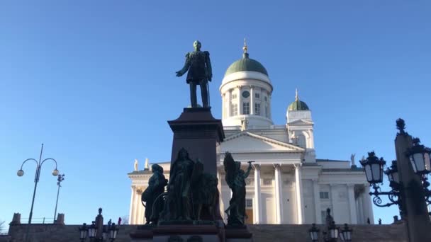 Látványosság Helsinki Városképben — Stock videók