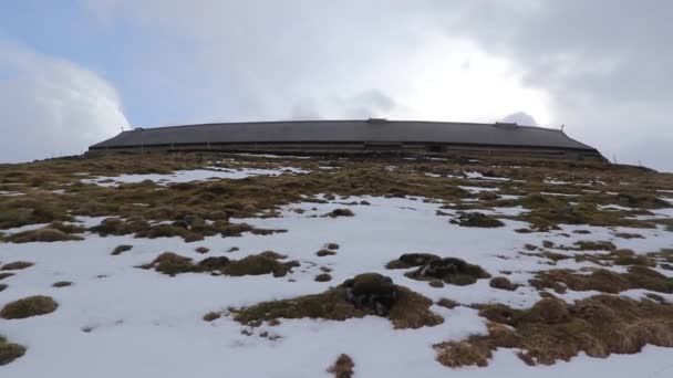 Rumah Panjang Terbesar Zaman Viking Museum Lofotr Viking — Stok Video