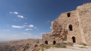 Ürdün 'de Kerak Kalesi' nde büyük bir Haçlı kalesi var..