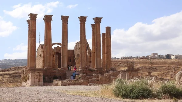 Ναός Της Αρτέμιδος Αρχαία Πόλη Του Jerash Ιορδανία — Φωτογραφία Αρχείου