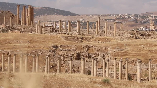 Αρχαία Πόλη Του Jerash Στην Ιορδανία — Φωτογραφία Αρχείου