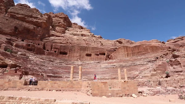 Ürdün Deki Petra Tiyatrosu — Stok fotoğraf