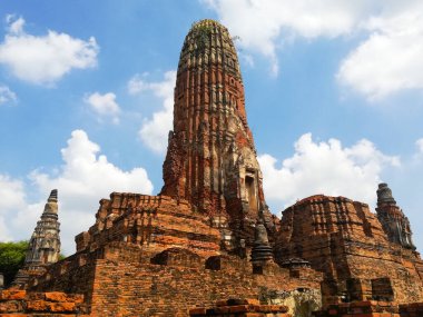 Wat Mahathat ya da Büyük Kalıntı Tapınağı, Ayutthaya, Tayland.